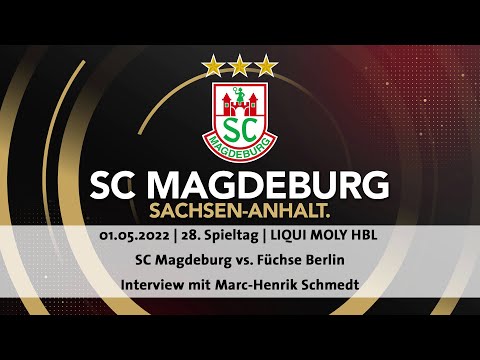 01.05.2022 Marc Schmedt im Interview nach dem Spiel gg. die Füchse Berlin
