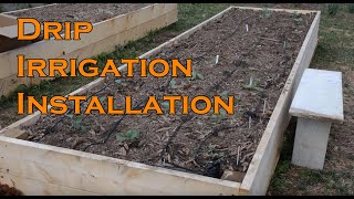 Drip Irrigation Install in Raised Bed DripWorks