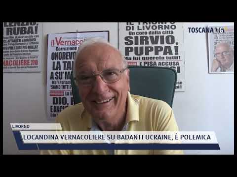 2022-06-08 LIVORNO - LOCANDINA VERNACOLIERE SU BADANTI UCRAINE, È POLEMICA