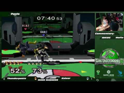 Mass Madness 10 SSBM - Thunderpaste (Fox, C. Falcon) vs. Kalvar (Marth) - Melee Pools