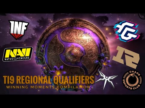 TI9 Regional Qualifier Winners - Qualification WINNING MOMENTS and REACTIONS Compilation