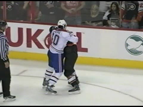 Maxim Lapierre vs Steve Downie Oct 13, 2008