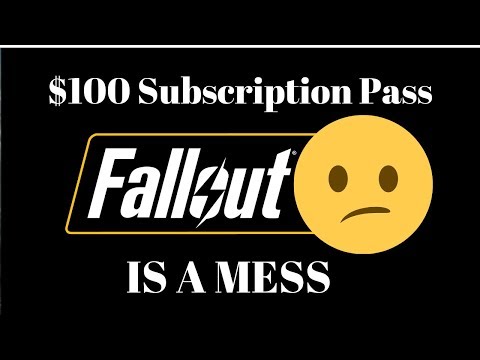 Fallout 76 $100 Subscription Is Broken