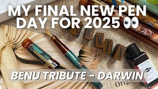🚨 NEW PEN DAY ALERT! Last Pen of the Year 🖋️✨ BENU Tribute Darwin Fountain Pen Unboxing #review