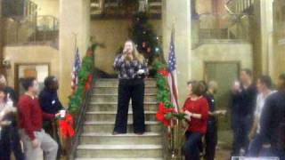 Renee Madden sings "Santa Baby"-Christmas Party Talent Show