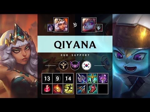 Qiyana Support vs Poppy - KR Master Patch 25.13