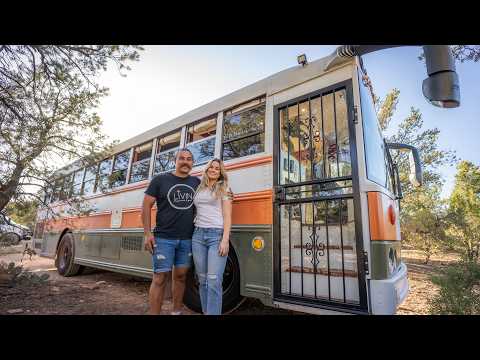 DIY School Bus Conversion W/ Gorgeous Interior Design