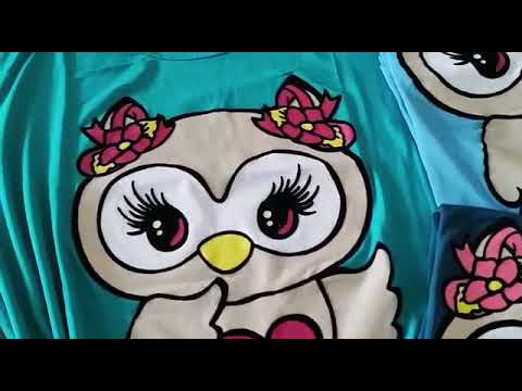 Camiseta Tshirt Feminina Viscolycra Estampa Flocada Alto Relevo Coruja