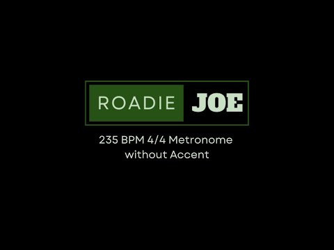235 BPM Metronome (No Accents) 🎵 Clean Timing & Internal Groove Practice at Home
