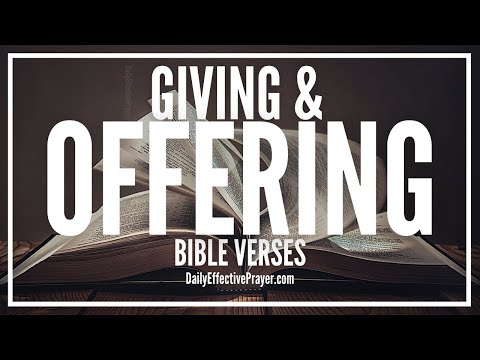 Bible Verses On Giving and Offering | Scriptures For Giving To God (Audio Bible) Video