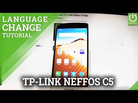 How to Change Language in TP-LINK Neffos C5 Max - Language Settings