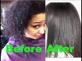 Korean Magic Straight perm on 4a-4b afro-textured ...