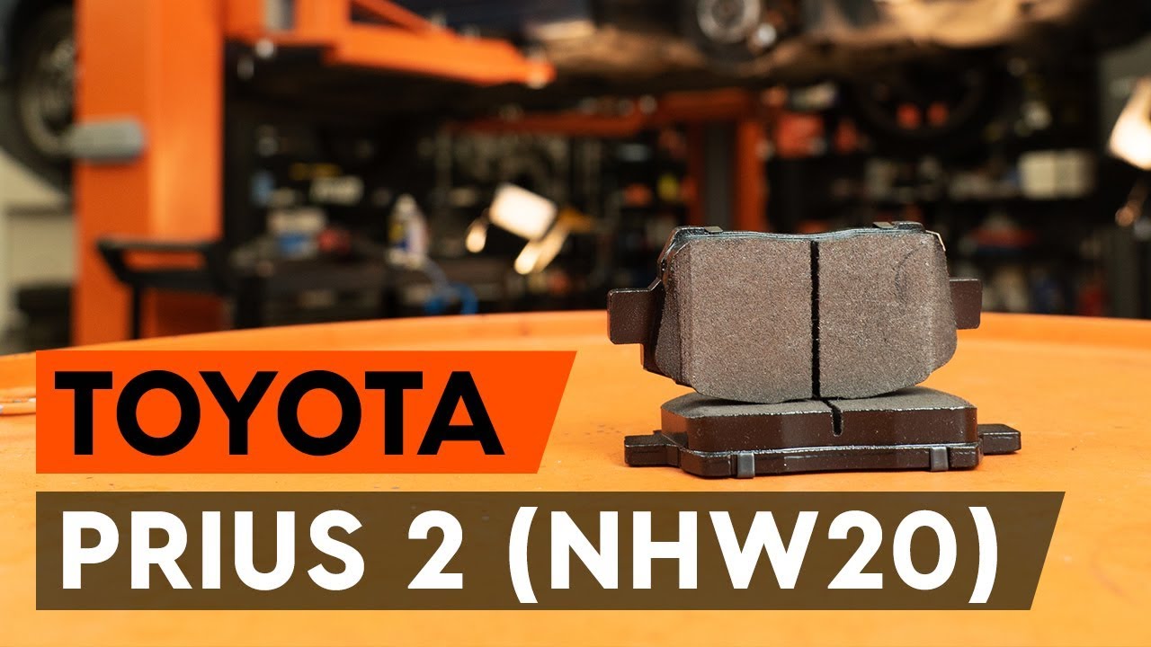 Como mudar pastilhas de travão da parte dianteira em Toyota Prius 2 - guia de substituição