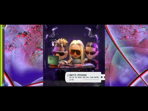 GHETTO PRINCESS - Ovy On The Drums, Bad Gyal, Ryan Castro - Music Visualization - Trippy - 4K