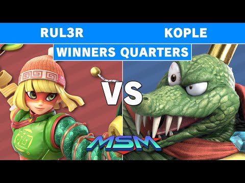 MSM Online 14 - Rul3r (Min Min) Vs Kople (King K Rool) Winners Quarters - Smash Ultimate