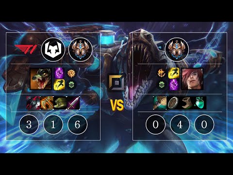 T1 Wooje Renekton vs Sett Top - KR Challenger Patch 10.10