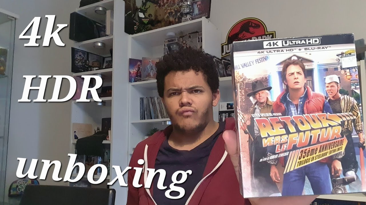unboxing retour vers le futur 4k ultra HD bluray steelbook trilogie.
