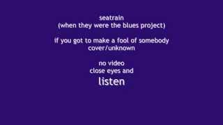 SEATRAIN-&#39;If you got to make a fool of somebody&#39; (when they were the Blues Project)