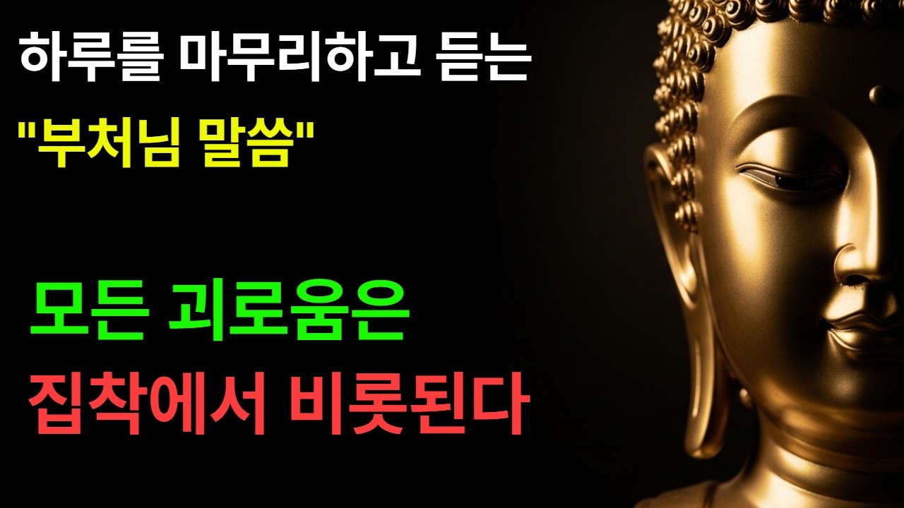 모든 괴로움은 집착에서 비롯된다ㅣ부처님 말씀ㅣ불교철학ㅣ불교오디오북ㅣ부처님의 가르침ㅣ인생조언ㅣ