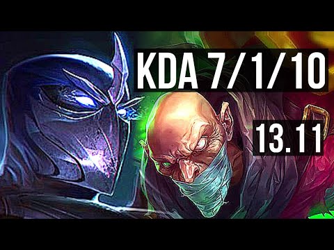 SHEN vs SINGED (TOP) | 7/1/10, 2100+ games, 1.5M mastery, Godlike | KR Grandmaster | 13.11
