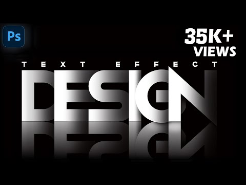 Shadow Text Effect in Photoshop: Easy Tutorial #photoshop