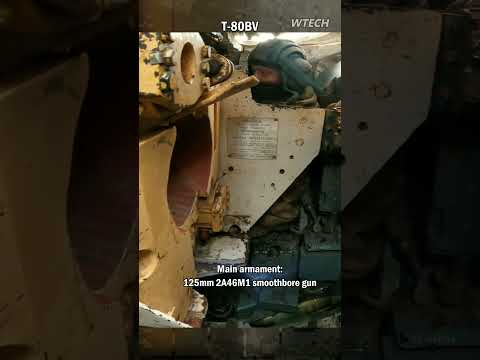 Reload and fire the T-80BV tank