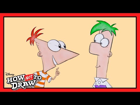 Phineas and Ferb Cartoon Comes to Life! 🖌 | How NOT To Draw | @disneychannelanimation