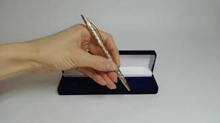 Серебряная ручка с позолотой