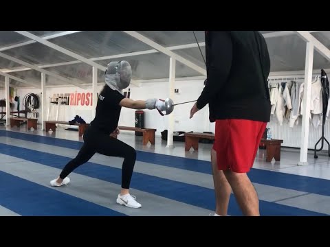 Maya Kurtulmus (Class of 2021) Fencing Recruitment Video- technique & one-on-one lesson