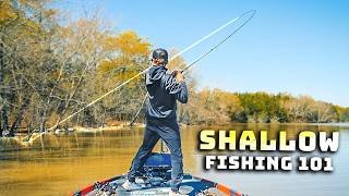 SHALLOW Spring Bass Fishing BEATDOWN! (No Scope)
