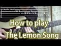 How to play The Lemon Song-Led Zeppelin-Guitar ...