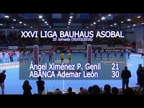 LIGA BAUHAUS ASOBAL J20 Ángel Ximénez P. Genil - ABANCA Ademar León 21 - 30
