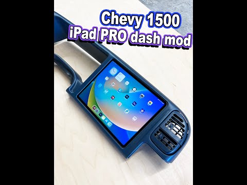 Chevy 1500 iPad PRO dash mod - Soundman iPad kit