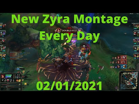 Zyra Support main s11 montage vs Miss Fortune Lucian Darius Master Yi Pyke Pantheon Teemo Taliyah