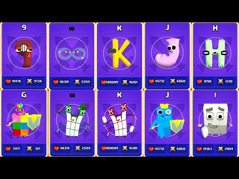 MERGE ALPHABET MONSTER FUSION VS MERGE CUBE NUMBER COLOR BLOCK - Merge Battles GamePlay