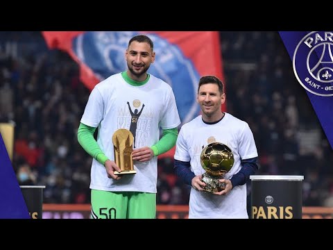 Leo Messi & Gigio Donnarumma - Ballon d'Or & Trophée Yachine at the Parc des Princes