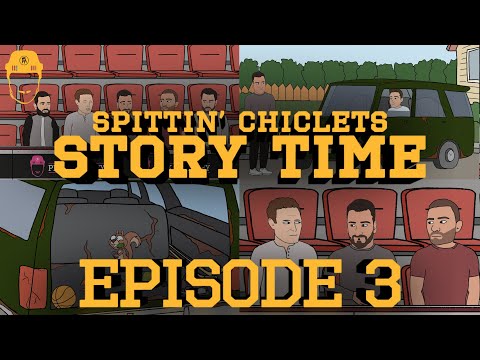 Story Time with Spittin' Chiclets: "A squirrel suckin on a Jolly-Rancher."