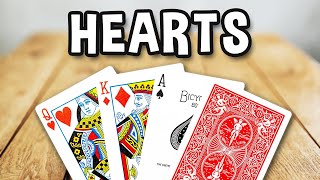 How to play HEARTS / BLACK LADY cardgame (official rules, instructions and gameplay | Spielregeln TV