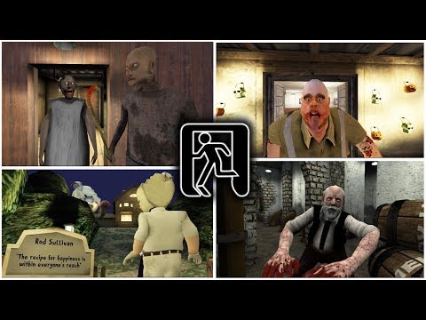 Escape Endings | Granny Chapter 2 vs Mr Meat vs Ice Scream vs Erich Sann