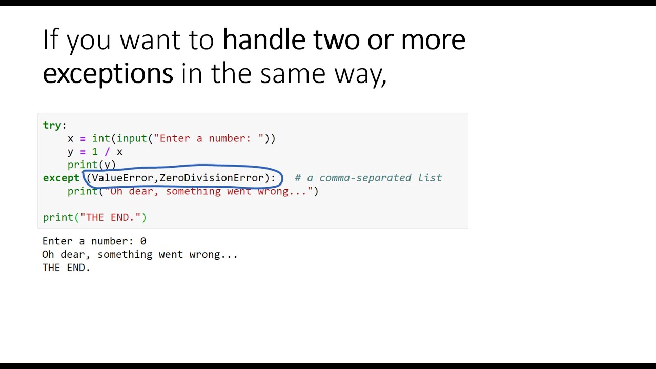 Exceptions - Part 03 | Learning OOP using Python 🐍