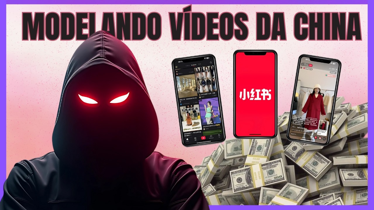 Copie Vídeos da China "Usando Seu Celular" e Edite para seus Shorts.