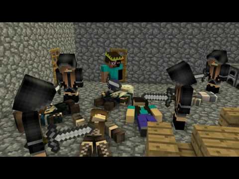 Romain Bossy - Minecraft animation with "We will rock you" by Queen
