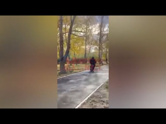 Привлекли к ответственности за проезд по парку