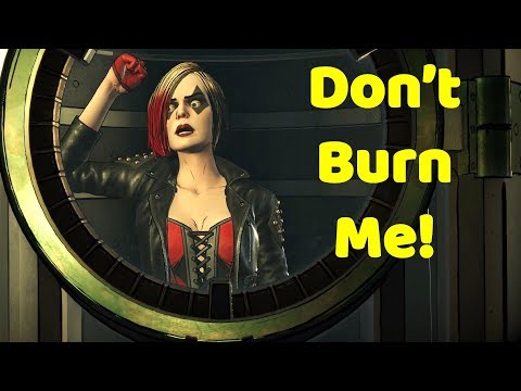 Harley Burned In The Kill Box + Harley Funeral - Batman The Enemy Within (GameModed video)