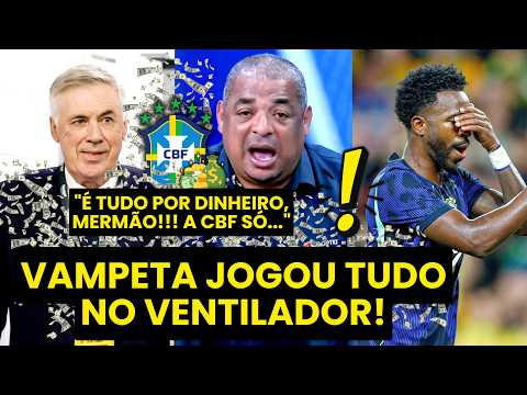 “MERMÃO, É SÓ POR DINHEIRO!!! NENHUMA SELEÇÃO NO MUNDO GANHOU MAIS GRANA QUE O BRASIL NA…” VAMPETA