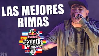 Las MEJORES RIMAS de la FINAL INTERNACIONAL Red Bull Batalla De Los Gallos México 2017