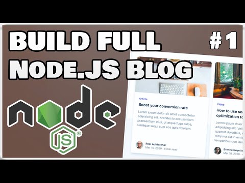 BUILD your OWN Node.JS Blog w/ JavaScript ▫️ EJS ▫️ MongoDB ▫️ Express ▫️ TailwindCSS 🔨💻 | #1