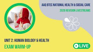 Exam Warm-Up for Unit 2 Human Biology & Health