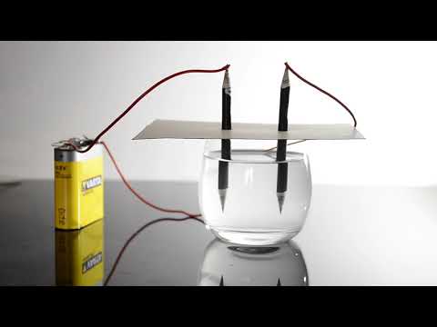 Elektrolyse einer Lösung aus Kochsalz und Wasser