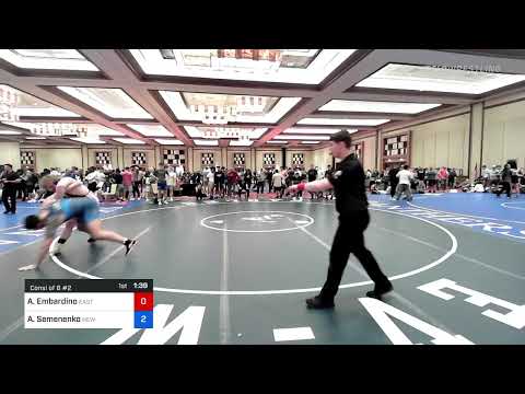 285 Lbs Consi Of 8 #2 - Anthony Embardino, Easton High School Wrestling Vs Alex Semenenko, New Yor